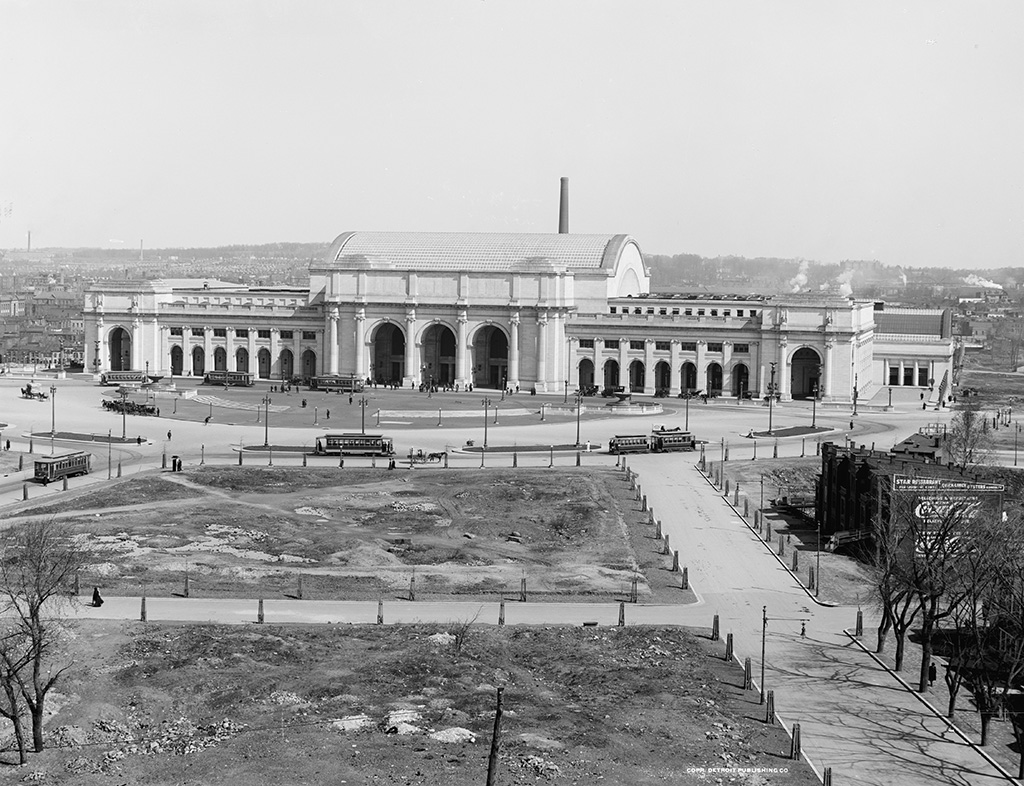 1-Historic Exterior with Streetcars